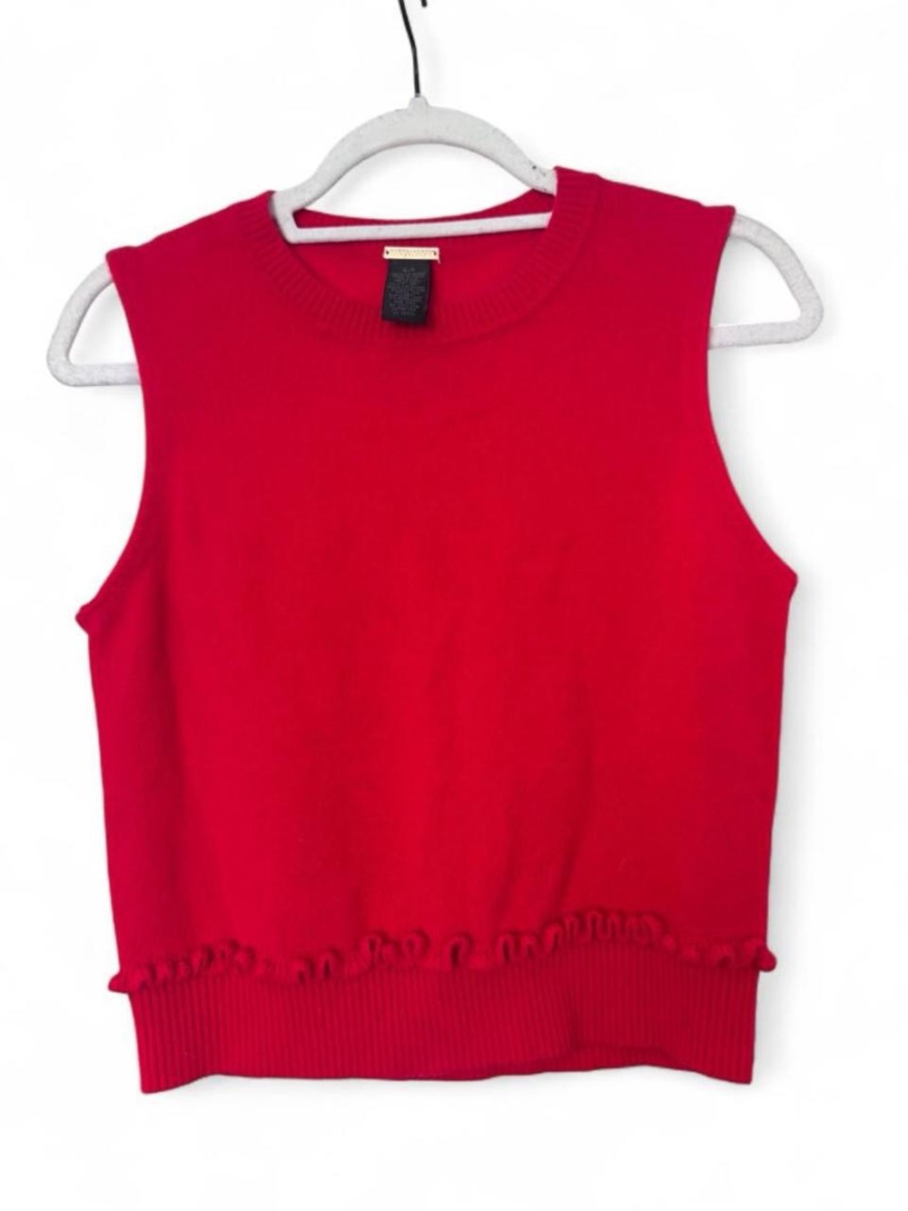 Magaschoni 100% cashmere sleeveless sweater top